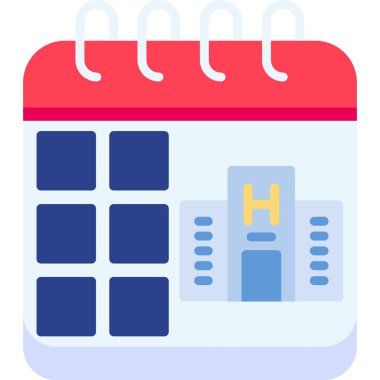 Takvim. Web simgesi basit illüstrasyon