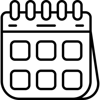 Takvim. Web simgesi basit tasarım