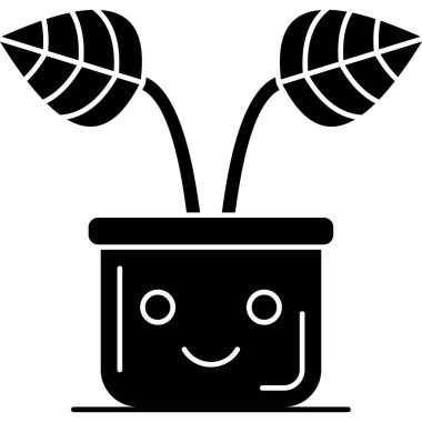 Çizgi film bitkisinin vektör çizimi