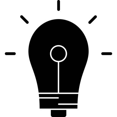 Taslak biçiminde fikir ampul simgesi