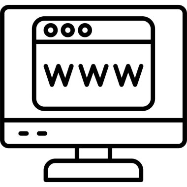 tarayıcı web sayfası simgesi, basit biçim