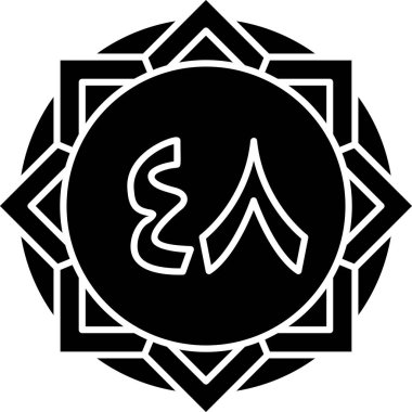 Çin kültürünün modaya uygun izole edilmiş arka plan simgesi