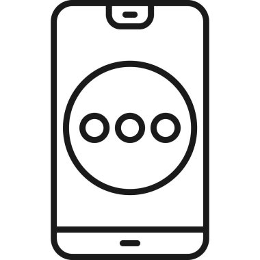 cep telefonu simgesi. vektör illüstrasyonu