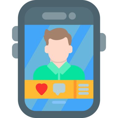 Görüntülü konuşma. Basit simge