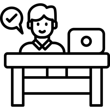 Masa simgesi. vektör illüstrasyonu