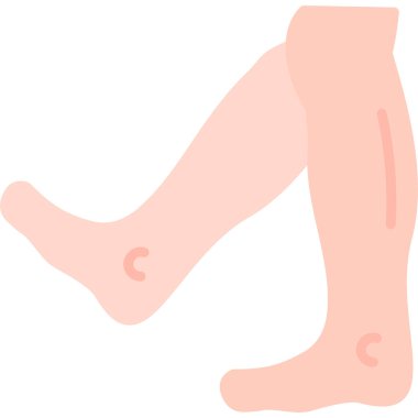 İnsan ayağı ikonu vektör illüstrasyon grafik tasarımı