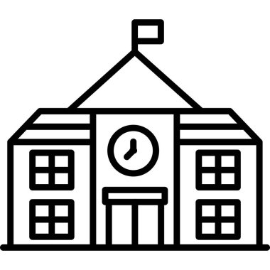 Bina evi. Basit resimleme