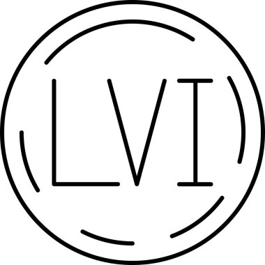 v isim simgesi, vektör illüstrasyonu