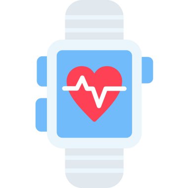 akıllı saat simge vektör illüstrasyonu