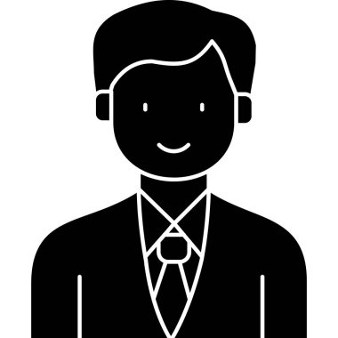 işadamı avatar karakter simgesi