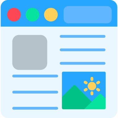 Web düzen vektör simgesi
