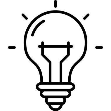 Bir fikrim var. Web simgesi basit tasarım