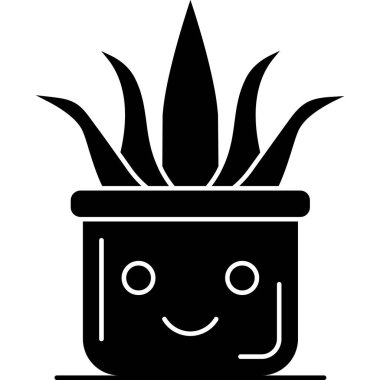 Şirin bir bitkinin vektör çizimi