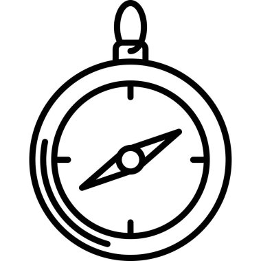 Pusula. Web simgesi basit illüstrasyon