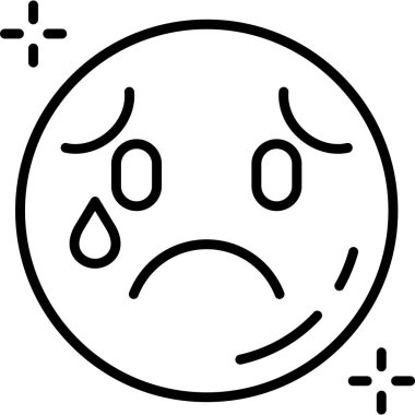 Üzgün bir ifadeyle üzgün bir yüz ifadesi