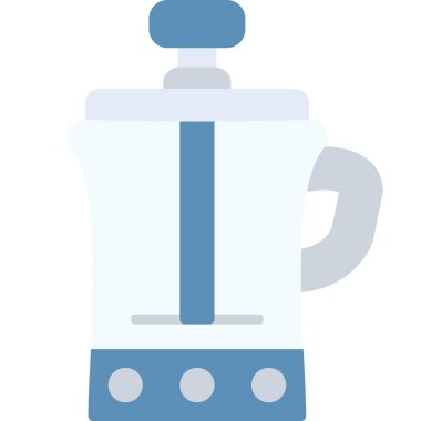 Düz stil kahve ikonu.