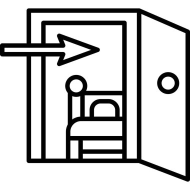 Taslak biçiminde kutu teslim lojistik simgesi