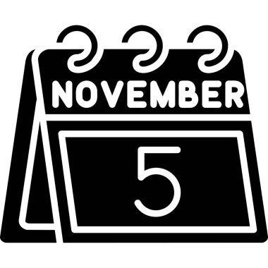 Takvim simgesinin vektör illüstrasyonu