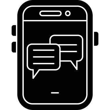 modada izole edilmiş arkaplan biçiminde ileti simgesi