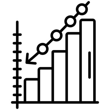 grafik ikonu vektör illüstrasyonu