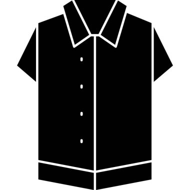 gömlek web simgesi basit illüstrasyon