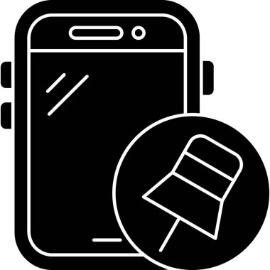 telefon simgesi, vektör illüstrasyonu