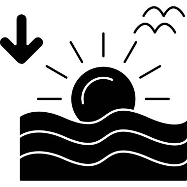 Güneş. Web simgesi basit illüstrasyon