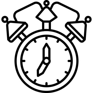 Saat. Web simgesi basit tasarım