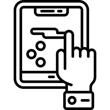 Telefon simgesi vektör illüstrasyonu