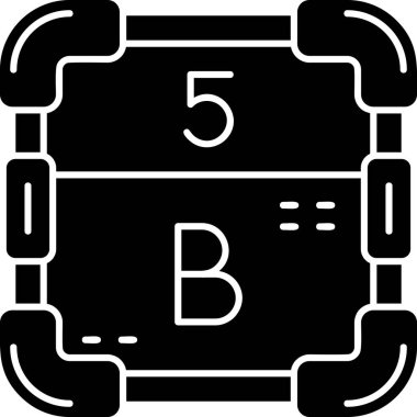 b b simgesi modada izole edilmiş arkaplan