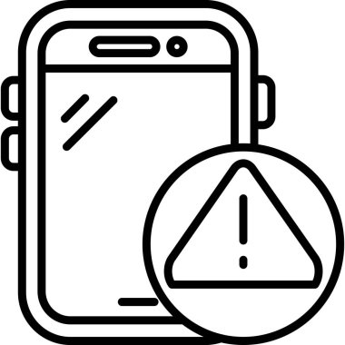 Cep telefonu simgesi, vektör illüstrasyonu