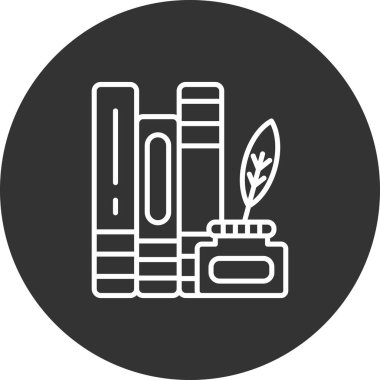 Beyaz arkaplandaki kitap vektörü çizimi. premium kalite simgeleri.