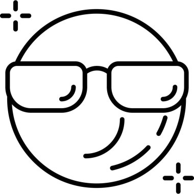 avatar yüz simgesi, vektör illüstrasyonu