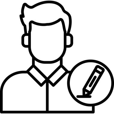 avatar simgesi vektör illüstrasyonu