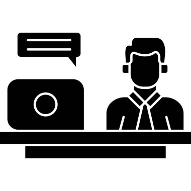 Müşteri Hizmetleri Kabartma Simgesi Tasarımı