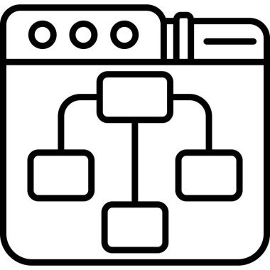 veri sunucusu simgesi, vektör illüstrasyonu