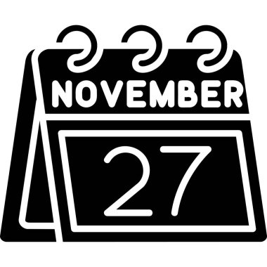 Takvim simgesi, vektör çizimi