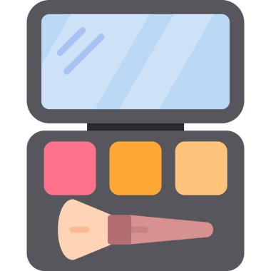 Makyaj. Web simgesi basit illüstrasyon