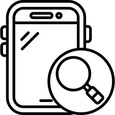 Arama simgesi vektör illüstrasyonu