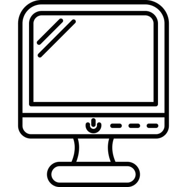 bilgisayar izleme simgesi, vektör illüstrasyonu