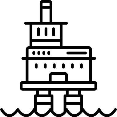 Gemi. Web simgesi basit tasarım