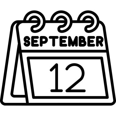 Takvim simgesi tasarımı, vektör illüstrasyonu