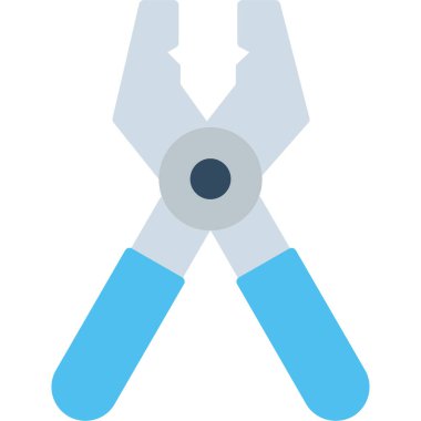 İngiliz anahtarı aracı düz vektör simgesi