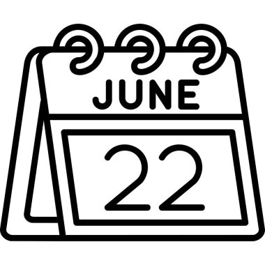 22 Haziran ve bir günlük takvimde tarih