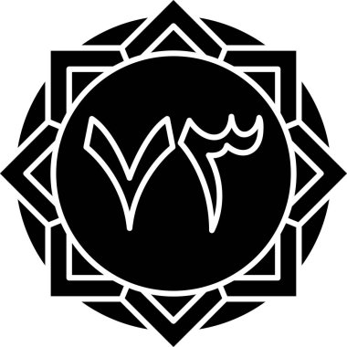 Bir çiçeğin vektör illüstrasyonu