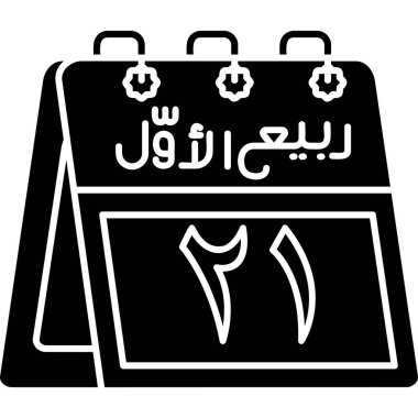 Takvim simgesi siyah