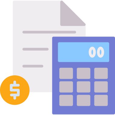 Ödeme düz vektör simgesi