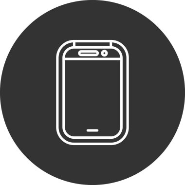 cep telefonu simgesi, vektör illüstrasyonu. düz tasarım biçimi