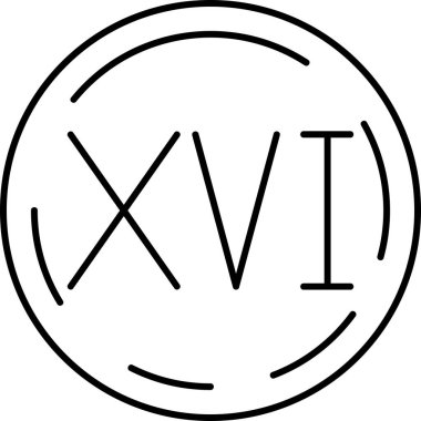 Ana hat biçiminde Roma rakamları simgesi