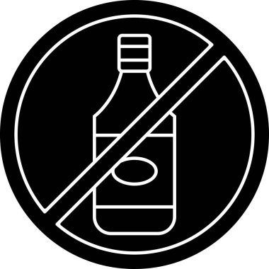 İçecek ikonu vektör illüstrasyonu yok